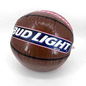 Vintage Budweiser Bud Light Inflatable (decor) Basketball NOS 14"